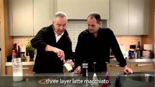 aerolatte  milk frother makes three layer caffè latte macchiato [upl. by Adriaens212]