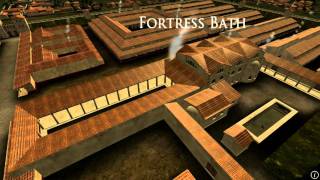 Animation of ancient Roman Fort in Caerleon Wales [upl. by Ainattirb307]