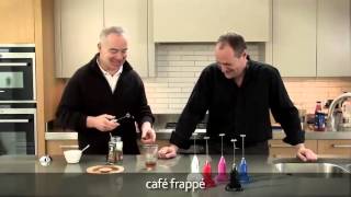 How to make a frappé coffee using an aerolatte milk frother [upl. by Nalym219]