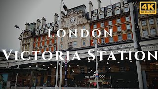 London Victoria Station Walk Through England 4K [upl. by Rednirah775]