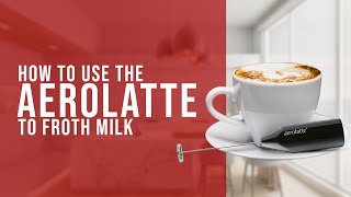 How To Use the AeroLatte To Froth Milk [upl. by Lulita]