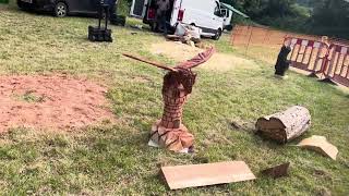 A fabulous range of wooden sculpture at Caerleon festival 2024 [upl. by Atte838]