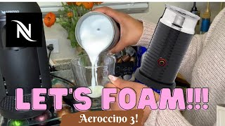 How To Foam Milk With Aeroccino 3 Make Coffee With Foam Tips amp Tricks  Easy Foamed Latte Recipe [upl. by Sheepshanks]