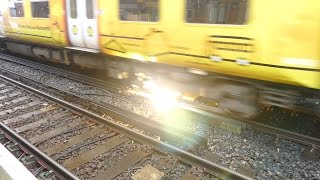 Merseyrail 507 009 making arcs at Birkdale station [upl. by Roda]