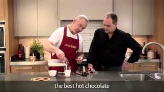 How to make a hot chocolate using an aerolatte milk frother [upl. by Lednam]