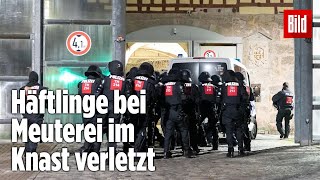 Gefängnismeuterei Polizei stürmt Knast in Thüringen  JVA Untermaßfeld [upl. by Asehr]