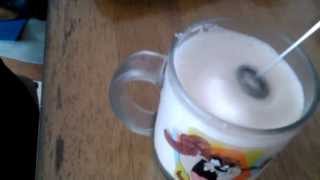 Aerolatte Review Frothing Cold Milk In Under 1 Minute [upl. by Anelagna160]